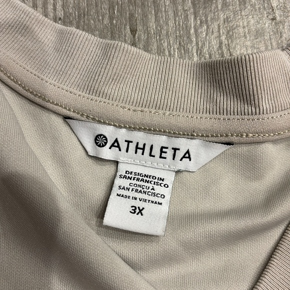 Athleta Cream Boxy 3/4 Sleeve Sweatshirt - Picture 4 of 4